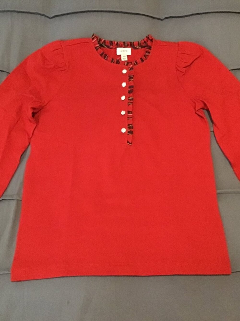 J.Crew Red Long Sleeve Top – Size XXS ❤️